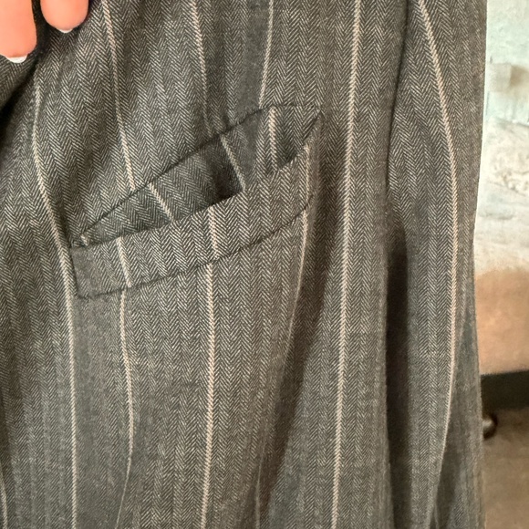 Free People Charlotte Oversized Blazer in Charcoal Combo, Sz M - Picture 4 of 7